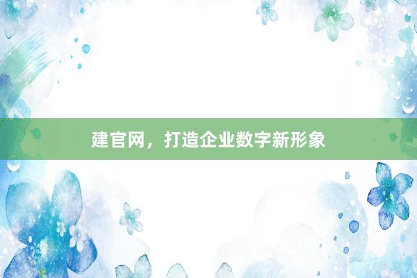 建官网，打造企业数字新形象