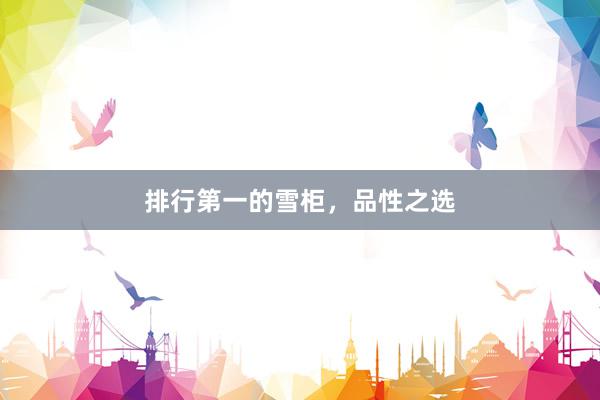 排行第一的雪柜，品性之选